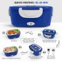 Top Seller Wholesaler Portable Food Heater Usb Hot Blue Lunch Box Warmer with Insulation Bag