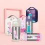2021 fashion thermal insulated kids lunch bag and double wall stainless steel vacuum water bottle