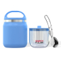2 in 1Thermal Lunch Box 304 Stainless Steel Food Container For Kids School Vacuum Insulation Bento Lunch Box with  Nesting Bowls