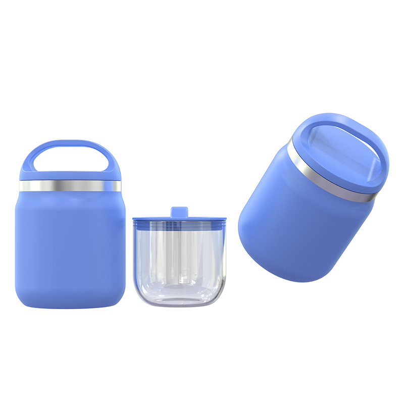 2 in 1Thermal Lunch Box 304 Stainless Steel Food Container For Kids School Vacuum Insulation Bento Lunch Box with  Nesting Bowls
