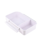 Everich Custom Logo Print Detachable Two Compartments Storage Containers Plastic Baby Bento Lunch Box with Sauce Box for Kids