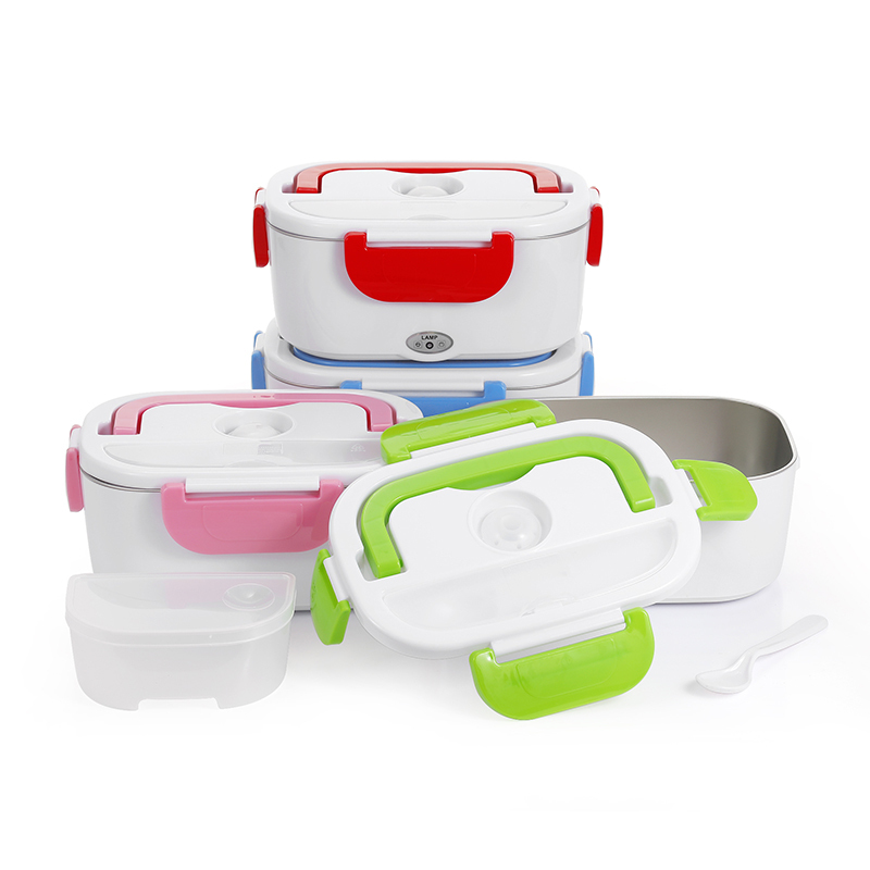 Electric Lunch Box Heating Warmer Food Container Outdoor Travel Office Portable Bag Car Bento Box with Cooler Bag