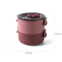 Korean eco friendly PP round food storage containers plastic thermal microwave safe portable lunch box with handle