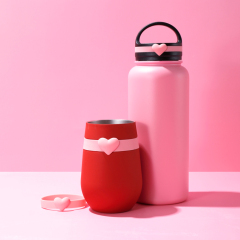 Custom Lady Valentine Gifts 32 Oz Sport Leak Proof Vacuum Insulated Stainless Steel Water Bottle With Silicone Love Ring Custom Lady Valentine Gifts 32 Oz Sport Leak Proof Vacuum Insulated Stainless Steel Water Bottle With Silicone Love Ring