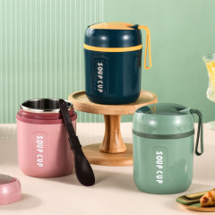 Outdoor Portable Warm Bento Lunch Box Round 480ml Double Wall Stainless Steel Insulated Vacuum Thermal Food Storage Jar for Kids Outdoor Portable Warm Bento Lunch Box Round 480ml Double Wall Stainless Steel Insulated Vacuum Thermal Food Storage Jar for Kids