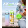 BPA Free18/8 Wide Mouth Non Slip Bottom 304 Stainless Steel Thermos Vacuum Insulated Sport Water Bottle with 2 in 1 Function Lid