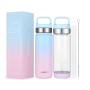 BPA Free18/8 Wide Mouth Non Slip Bottom 304 Stainless Steel Thermos Vacuum Insulated Sport Water Bottle with 2 in 1 Function Lid