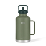 64 oz Insulated Water Bottle Half Gallon Stainless Steel Sports Water Flask Jug  with Straw Spout and Handle