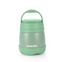 thermos dual compartment stainless insulated lunch jar vacuum handle food container Jar with folding Spoon