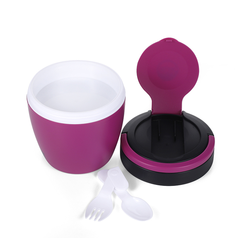 wholesale kitchen storage jars pp custom logo color lunch box container for  kids storage bottles & jars with spoon fork