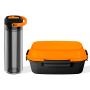 BPA-FREE ODM Custom Logo 4 Compartment Leakproof Durable Plastic Bento Lunch Box for Kids Plastic water bottle