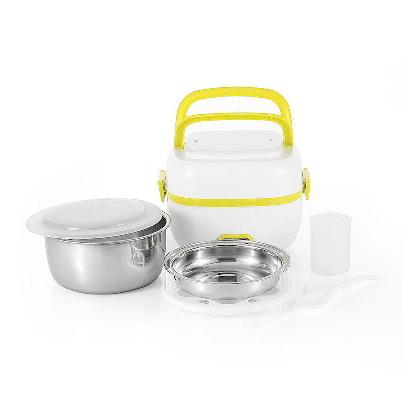 Cute Korea Style Food Heater Stainless Steel Food Storage Containers LunchBox Electric With Lids