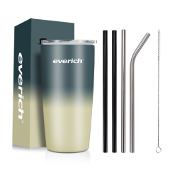 Custom Logo 20oz Double Wall Vacuum Cup 304 Stainless Steel Insulated Tumbler Car Coffee Cup Travel Mugs with Straw Brush Set Custom Logo 20oz Double Wall Vacuum Cup 304 Stainless Steel Insulated Tumbler Car Coffee Cup Travel Mugs with Straw Brush Set