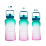 Leak-proof straw lid Equipped SK broken-resistant 1Gallon handle Water Bottle With custom uv logo