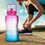 Leak-proof straw lid Equipped SK broken-resistant 1Gallon handle Water Bottle With custom uv logo
