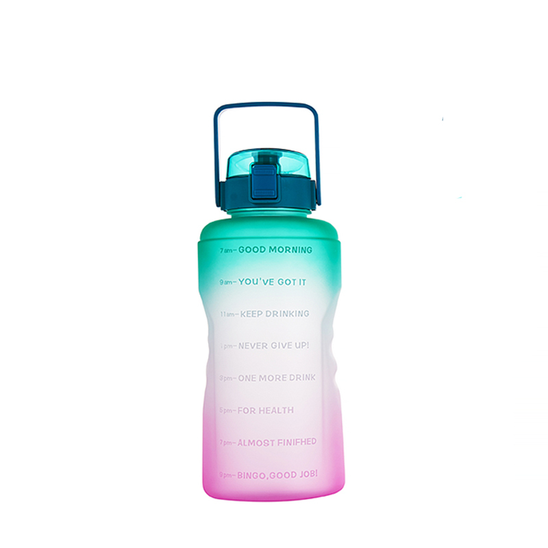 Leak-proof straw lid Equipped SK broken-resistant 1Gallon handle Water Bottle With custom uv logo