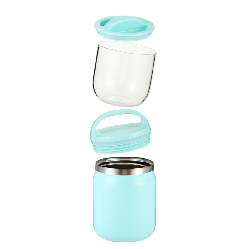 2023 New 600ML Stainless Steel Lunch Box Food Thermal Jar Insulated Soup Thermos Containers lunch box With Spoon