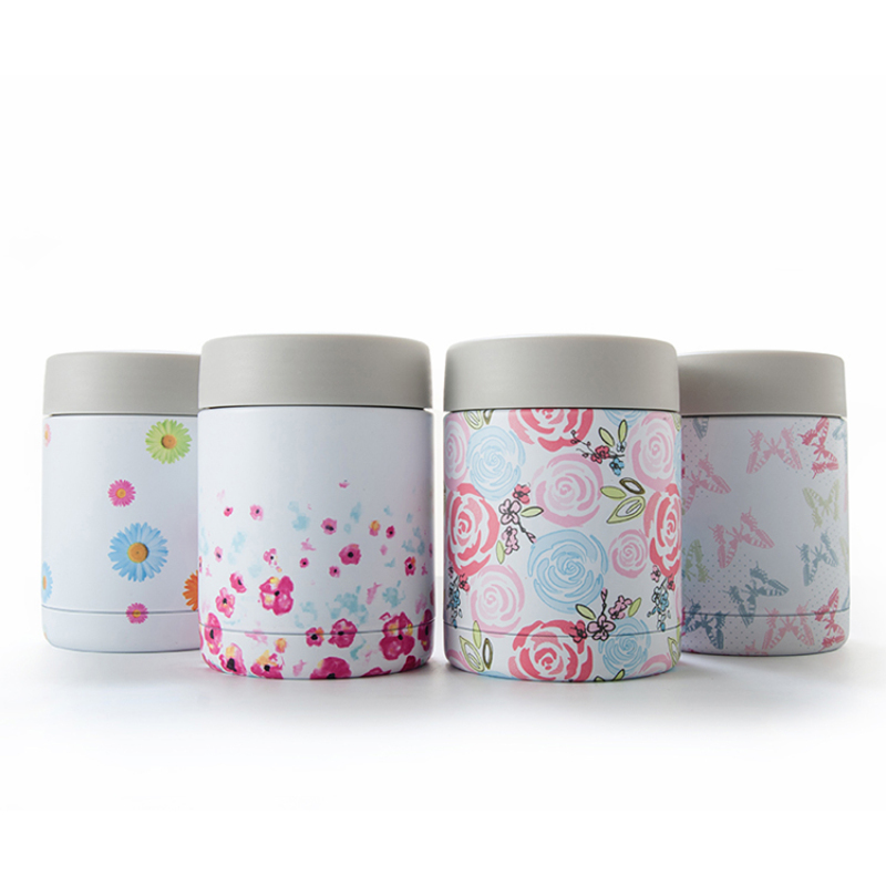 2021 High Quality 500Ml Portable Stainless Steel food jar customized logo take away good quality