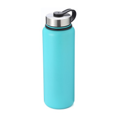 Sports Water Bottle Vacuum Insulated Flask 18oz 24oz Stainless Steel Wide Mouth Outdoor Water Bottle