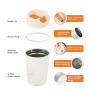 2022 Everich New Design Custom Vaccum Coffee Tumbler Travel Mug Stainless Steel Insulated Thermos Coffee Cup with Lid