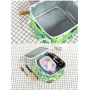 Custom cartoon print travel camping waterproof thermal lunch bag kids insulated cooler lunch bag for school