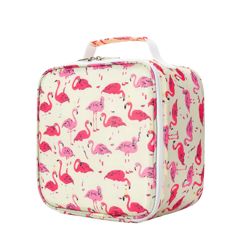 Custom cartoon print travel camping waterproof thermal lunch bag kids insulated cooler lunch bag for school