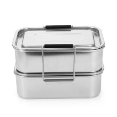 Custom LOGO Leakproof 304 Stainless Steel Lunch Box Bento Lunch Box Metal Lunchbox Stainless Steel Custom LOGO Leakproof 304 Stainless Steel Lunch Box Bento Lunch Box Metal Lunchbox Stainless Steel