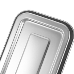 Custom LOGO Leakproof 304 Stainless Steel Lunch Box Bento Lunch Box Metal Lunchbox Stainless Steel