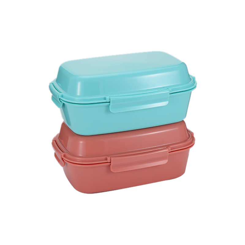 2020 Best Seller Food Storage Container Set Lunch Box Recycled Plastic Storage Boxes & Bins Eco-friendly Square Microwavable