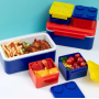 building blocks Creative Design Custom 250ml 800ml Double Layer Children Plastic Food Jar Bento Lunch Box for Kids