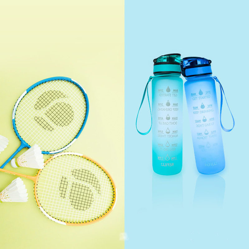 32oz Large Motivational Time Marker Fast Flow sport eco friendly motivational water bottle with custom logo
