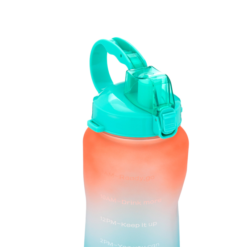 202 New Arrival Large 64oz Motivational Water Bottle with Time Marker & Straw, Leakproof Tritan BPA Free Water Bottle