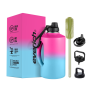 Colorful Powder Coated 2.2L Big Capacity Double Wall 304 Stainless Steel Insulated Water Bottle Beer Growlers with Lids Brush