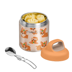 380 ml/12 oz Insulated Cup Container Leak Proof Food Jar Stainless Steel Wide Mouth Lunch Soup Thermoses for School Travel
