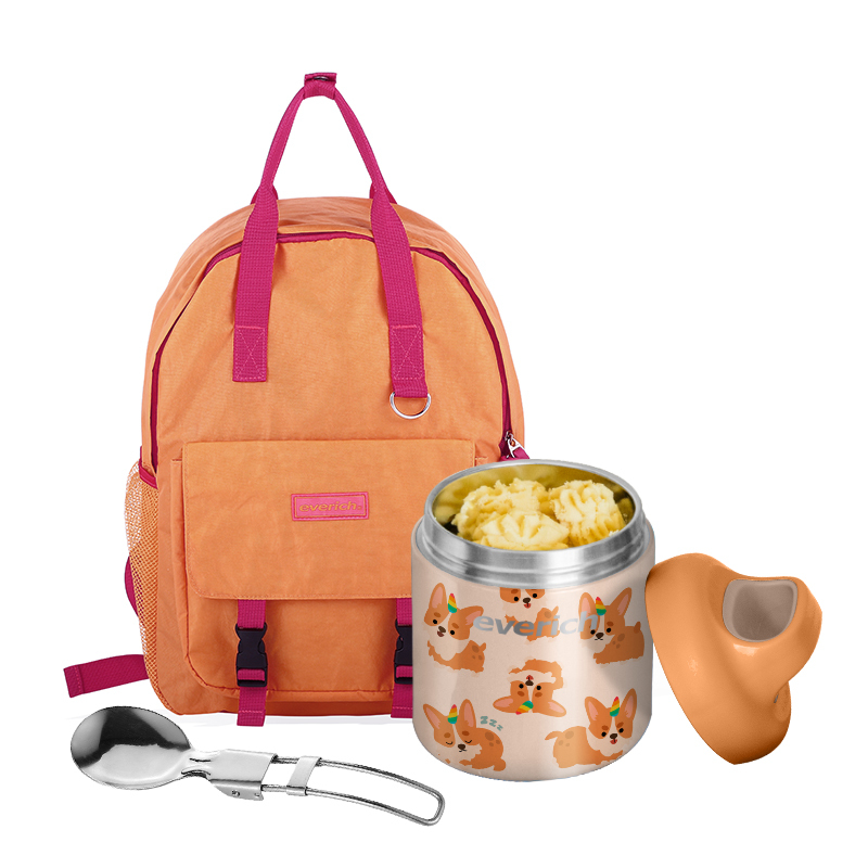 380 ml/12 oz Insulated Cup Container Leak Proof Food Jar Stainless Steel Wide Mouth Lunch Soup Thermoses for School Travel