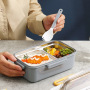 304 Stainless Steel Thermal Insulation Compartment Modern Style Lunch Box With Single Layer