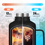 24 Hours Cold Custom Logo Print 304 Stainless Steel Classic Easy Pour Vacuum Insulated Beer Growler 64 OZ with Handle
