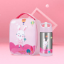 Custom kids insulated lunch bag and double wall stainless steel vacuum thermal insulated water bottle set