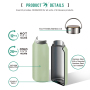 Outdoor Portable Double Wall 304 Stainless Steel Vaccumm Flasks Insulated Thermos Small Water Bottles with Lid