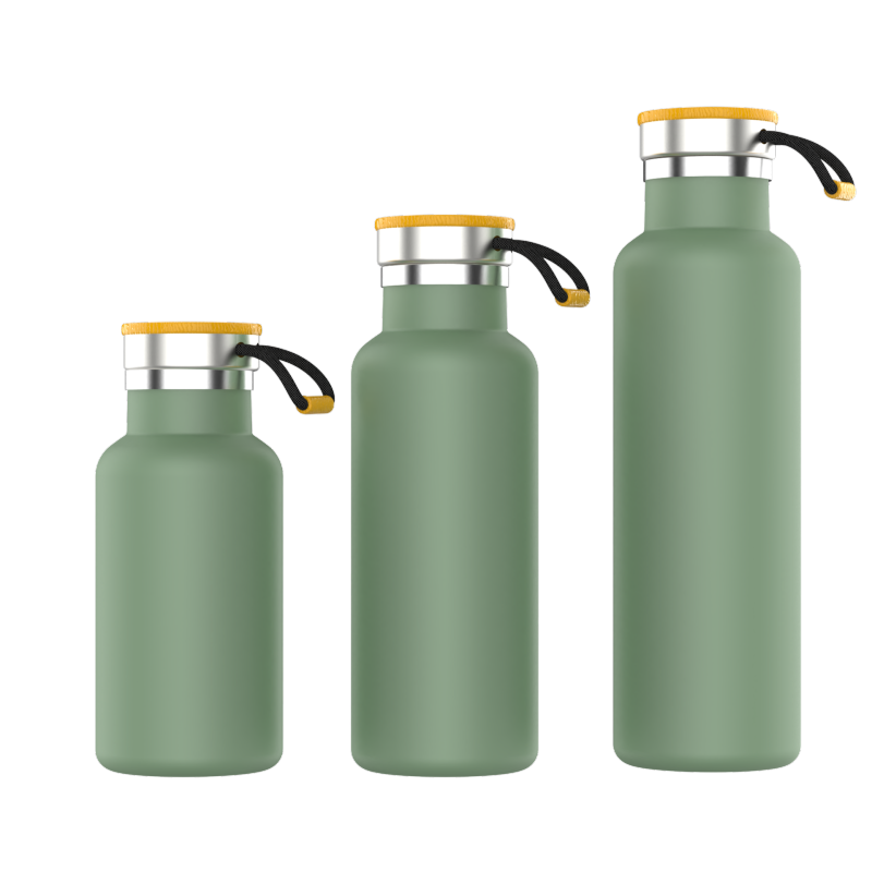 Outdoor Portable Double Wall 304 Stainless Steel Vaccumm Flasks Insulated Thermos Small Water Bottles with Lid