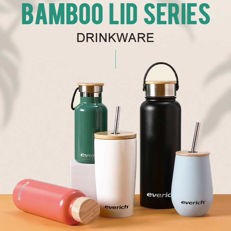Outdoor Portable Double Wall 304 Stainless Steel Vaccumm Flasks Insulated Thermos Small Water Bottles with Lid
