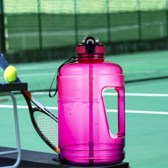 2021 everich motivational sport 90oz/128 oz custom plastic handle big water bottle sports 1 gallon with time marker