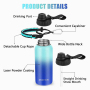 customize 24 oz double walled ODM/OEM 304 stainless steel Sport water bottle with straw or spout lid