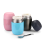 Cute insulated lunch box take away Food Container Insulated Vacuum Food Jar with spoon