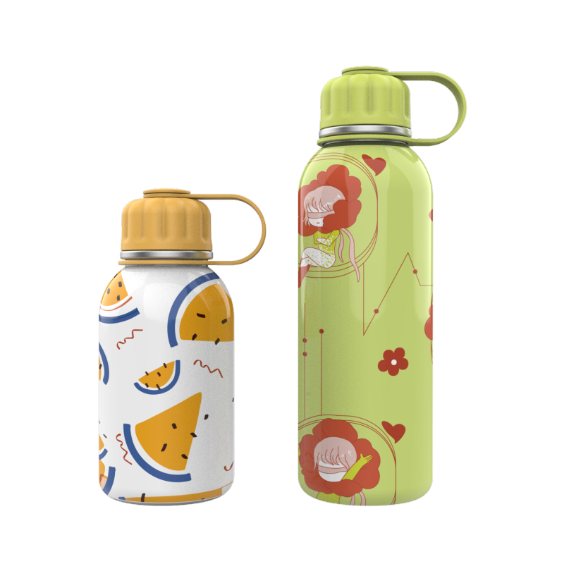 OEM Custom Cola Shape School Student Double Wall Stainless Steel Thermos Vaccumm Drinking insulated Water Bottle for Kids