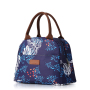 Ready To Ship 2021 portable fashion flower printing insulated thermal food cooler lunch bags for women