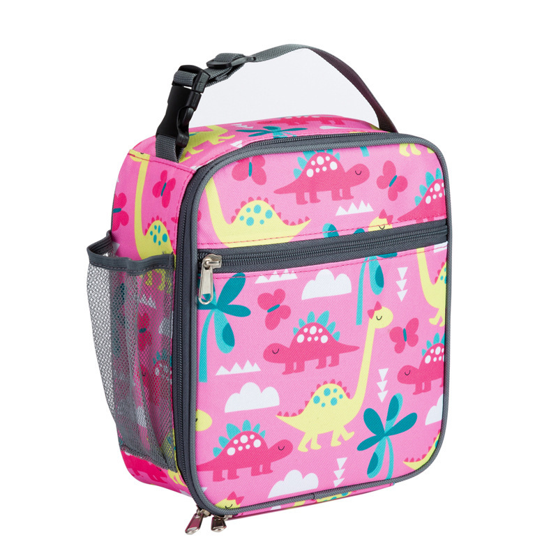 Korean fashionable boys and girls meal prep thermal insulated cooler lunch tote bags for school kids
