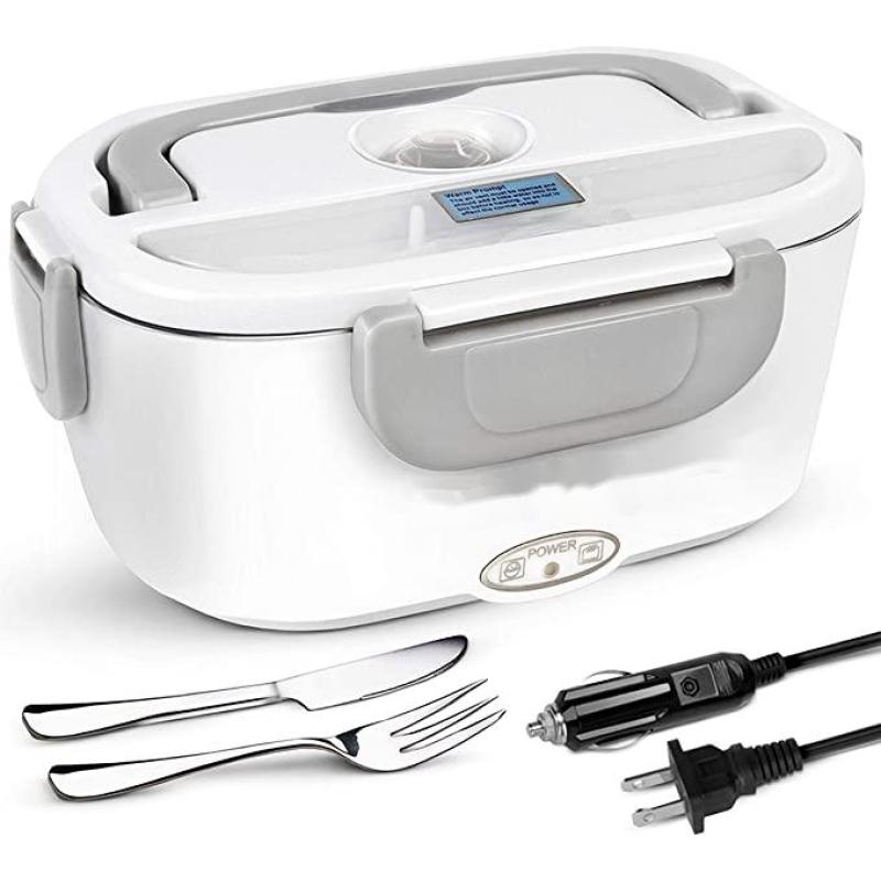Office 110V/220V/12V Car Electric Heated Lunch Box with Compartment