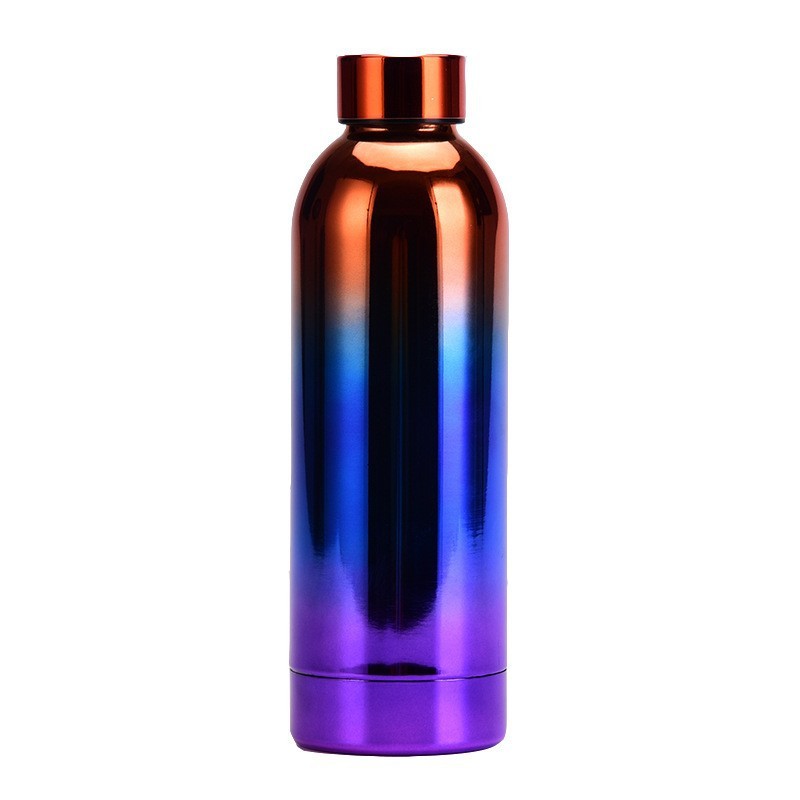 2022 New Design Custom Logo Print Cola Bottle Copper Color Gold Plating Stainless Steel Thermos Vacuum Insulated Water Bottles