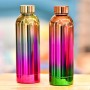 2022 New Design Custom Logo Print Cola Bottle Copper Color Gold Plating Stainless Steel Thermos Vacuum Insulated Water Bottles